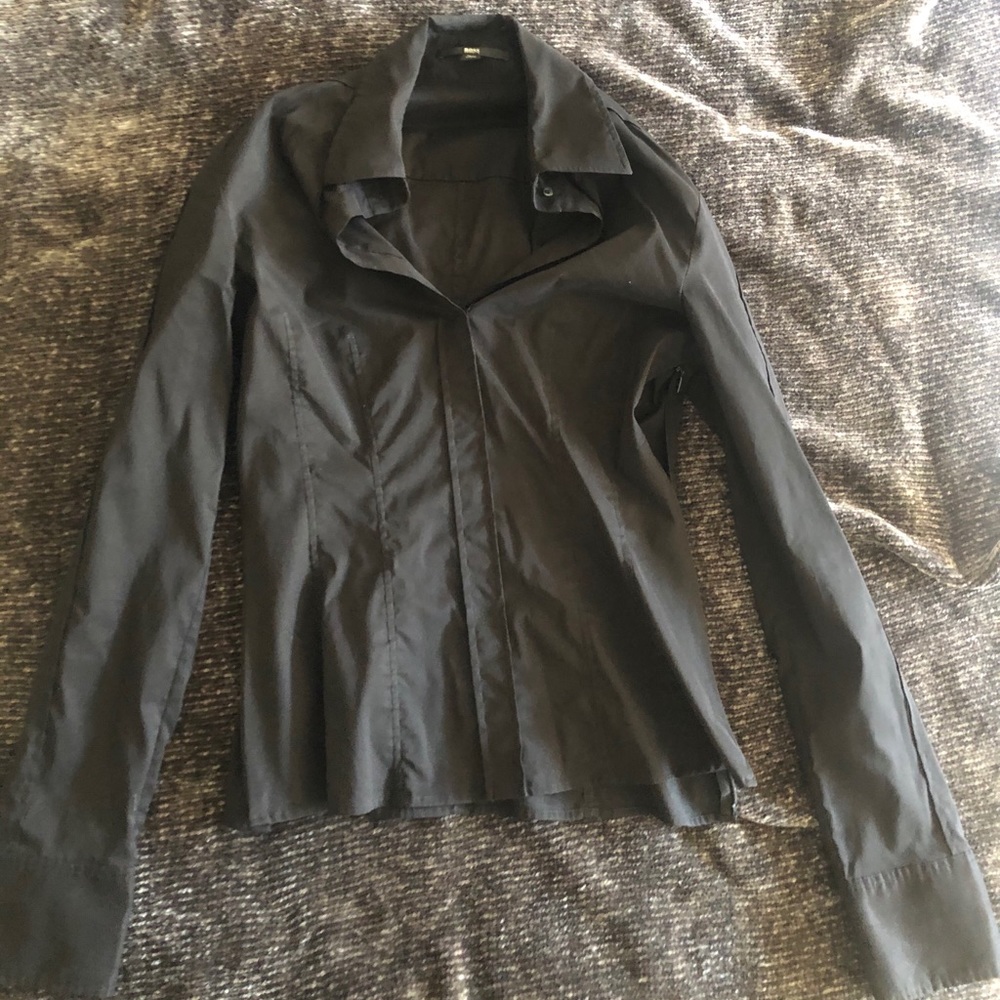 Boss by Hugo Boss blouse with zip up vent sides